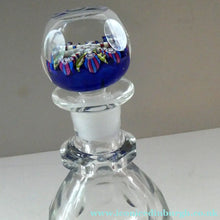 Load image into Gallery viewer, Vintage Perthshire Millefiori Inkwell or Perfume Bottle (PP83). 7 1/2 inches in height
