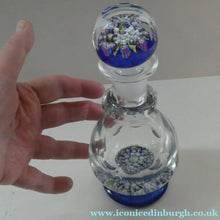 Load image into Gallery viewer, Vintage Perthshire Millefiori Inkwell or Perfume Bottle (PP83). 7 1/2 inches in height

