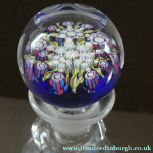 Load image into Gallery viewer, Vintage Perthshire Millefiori Inkwell or Perfume Bottle (PP83). 7 1/2 inches in height
