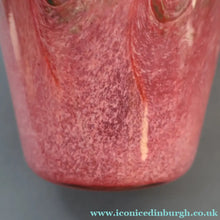 Load image into Gallery viewer, SCOTTISH GLASS by VASART. Fine 1950s Vintage Large Art Glass Vase, 1950s. 7 1/2 inches in height. Etched signature
