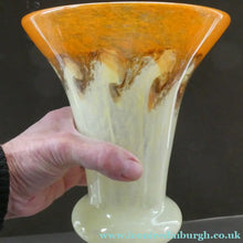 Load image into Gallery viewer,  Fine Vintage Large Art Glass Vase, 1940s or 1950s. 7 1/2 inches in height 

