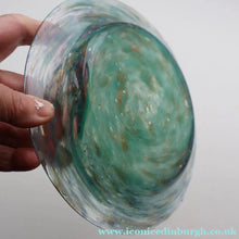 Load image into Gallery viewer, SCOTTISH GLASS. Collectable 1930s Monart Plate with Shallow Dip. 7 1/2  inches (D)
