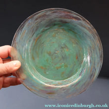 Load image into Gallery viewer, SCOTTISH GLASS. Collectable 1930s Monart Plate with Shallow Dip. 7 1/2  inches (D)
