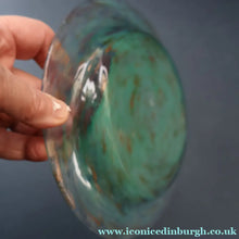 Load image into Gallery viewer, SCOTTISH GLASS. Collectable 1930s Monart Plate with Shallow Dip. 7 1/2  inches (D)
