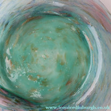 Load image into Gallery viewer, SCOTTISH GLASS. Collectable 1930s Monart Plate with Shallow Dip. 7 1/2  inches (D)
