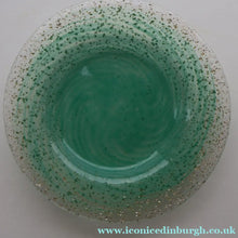 Load image into Gallery viewer, SCOTTISH GLASS. Collectable 1930s Monart Plate with Shallow Dip. 9 1/4  inches (B)

