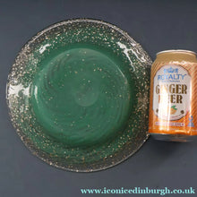 Load image into Gallery viewer, SCOTTISH GLASS. Collectable 1930s Monart Plate with Shallow Dip. 9 1/4  inches (B)

