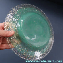 Load image into Gallery viewer, SCOTTISH GLASS. Collectable 1930s Monart Plate with Shallow Dip. 9 1/4  inches (B)

