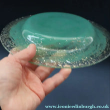 Load image into Gallery viewer, SCOTTISH GLASS. Collectable 1930s Monart Plate with Shallow Dip. 9 1/4  inches (B)
