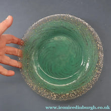 Load image into Gallery viewer, SCOTTISH GLASS. Collectable 1930s Monart Plate with Shallow Dip. 9 1/4  inches (B)
