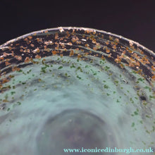 Load image into Gallery viewer, SCOTTISH GLASS. Collectable Small PAIR of 1930s Monart Bowls. Aqua with Silver Aventurine (I)
