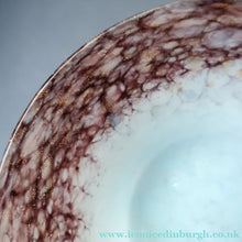 Load image into Gallery viewer, SCOTTISH GLASS. Fabulous 1920s Antique Monart Shallow Bowl with Rim. 5 3/4 inches

