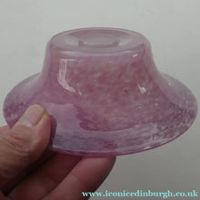 Load image into Gallery viewer, SCOTTISH GLASS. Fabulous 1920s Antique Scottish Monart Shallow Bowl with Rim. 5 3/4 inches
