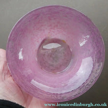 Load image into Gallery viewer, SCOTTISH GLASS. Fabulous 1920s Antique Scottish Monart Shallow Bowl with Rim. 5 3/4 inches
