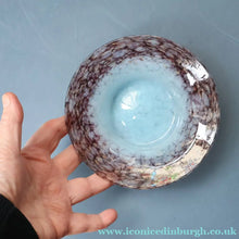 Load image into Gallery viewer, SCOTTISH GLASS. Fabulous 1920s Antique Monart Shallow Bowl with Rim. 5 3/4 inches

