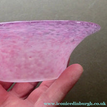 Load image into Gallery viewer, SCOTTISH GLASS. Fabulous 1920s Antique Scottish Monart Shallow Bowl with Rim. 5 3/4 inches
