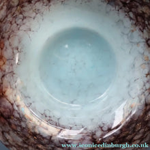 Load image into Gallery viewer, SCOTTISH GLASS. Fabulous 1920s Antique Monart Shallow Bowl with Rim. 5 3/4 inches

