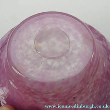 Load image into Gallery viewer, SCOTTISH GLASS. Fabulous 1920s Antique Scottish Monart Shallow Bowl with Rim. 5 3/4 inches
