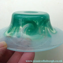 Load image into Gallery viewer, SCOTTISH GLASS. Fabulous 1920s Antique Monart Shallow Bowl with Rim
