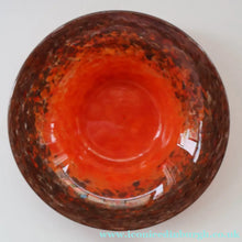 Load image into Gallery viewer, SCOTTISH GLASS. Fabulous 1920s Antique Monart Shallow Bowl with Rim. 7 1/4 inches
