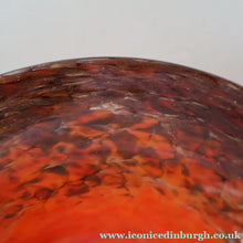 Load image into Gallery viewer, SCOTTISH GLASS. Fabulous 1920s Antique Monart Shallow Bowl with Rim. 7 1/4 inches
