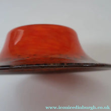 Load image into Gallery viewer, SCOTTISH GLASS. Fabulous 1920s Antique Monart Shallow Bowl with Rim. 7 1/4 inches
