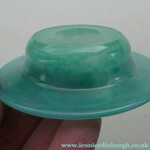 Load image into Gallery viewer, SCOTTISH GLASS. Fabulous 1920s Miniature Antique Scottish Monart Shallow Bowl with Rim. 3 1/2 inches

