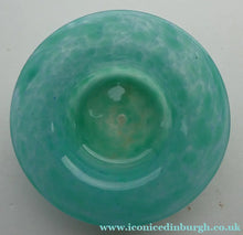 Load image into Gallery viewer, SCOTTISH GLASS. Fabulous 1920s Miniature Antique Scottish Monart Shallow Bowl with Rim. 3 1/2 inches
