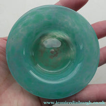 Load image into Gallery viewer, SCOTTISH GLASS. Fabulous 1920s Miniature Antique Scottish Monart Shallow Bowl with Rim. 3 1/2 inches
