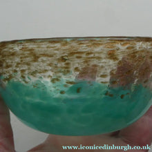 Load image into Gallery viewer, SCOTTISH GLASS. Fabulous 1920s Small Antique Monart Round Glass Bowl
