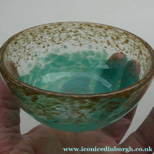 Load image into Gallery viewer, SCOTTISH GLASS. Fabulous 1920s Small Antique Monart Round Glass Bowl
