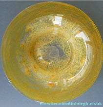 Load image into Gallery viewer,  Fabulous 1930s Antique Scottish Monart Shallow Bowl with Rim. 8 1/2 inches

