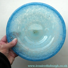 Load image into Gallery viewer, SCOTTISH GLASS. Fabulous LARGE 1920s Antique Monart Shallow Bowl with Rim
