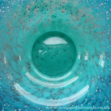 Load image into Gallery viewer, SCOTTISH GLASS. Fabulous 1920s Antique Scottish Monart Shallow Bowl with Rim. 5 3/4 inches
