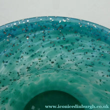 Load image into Gallery viewer, SCOTTISH GLASS. Fabulous 1920s Antique Scottish Monart Shallow Bowl with Rim. 5 3/4 inches
