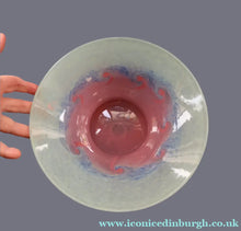 Load image into Gallery viewer, SCOTTISH GLASS. Fabulous Large Scottish VASART Bowl with Applied Foot. 9 3/4 inches diameter - British Glass
