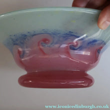 Load image into Gallery viewer, SCOTTISH GLASS. Fabulous Scottish VASART Shallow Bowl with Rim. 9 3/4 inches diameter
