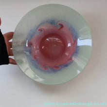 Load image into Gallery viewer, SCOTTISH GLASS. Fabulous Scottish VASART Shallow Bowl with Rim. 9 3/4 inches diameter
