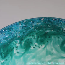 Load image into Gallery viewer, SCOTTISH GLASS. Fine Large MONART Glass Bucket Vase. Original Label: OE VI
