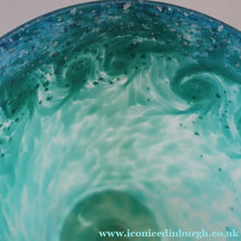 Load image into Gallery viewer, SCOTTISH GLASS. Fine Large MONART Glass Bucket Vase. Original Label: OE VI
