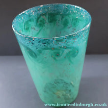 Load image into Gallery viewer, SCOTTISH GLASS. Fine Large MONART Glass Bucket Vase. Original Label: OE VI
