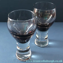 Load image into Gallery viewer, FOUR Caithness CANISBAY LARGE Peat Coloured Wine Glasses. Space Age Shape. 5 1/4 inches in height
