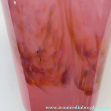 Load image into Gallery viewer, Genuine MONART Scottish Glass. Vintage Art Glass Vase, 1930s. Unusual Sugar Pink Shades. 8 inches
