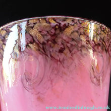 Load image into Gallery viewer, 1930s Tall Scottish Monart Glass Vase. Pink with Gold Aventurine1930s Pink MONART Glass Vase. OE VIII Shape
