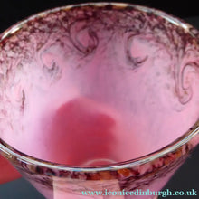 Load image into Gallery viewer, 1930s Tall Scottish Monart Glass Vase. Pink with Gold Aventurine

