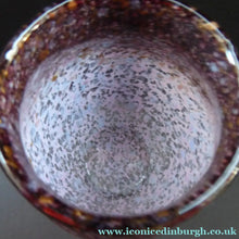 Load image into Gallery viewer, 1930s Monart Glass Vase with Gold Aventurine Flakes
