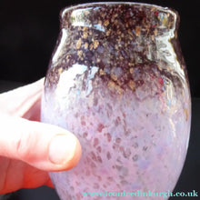 Load image into Gallery viewer, 1930s Monart Glass Vase with Gold Aventurine Flakes
