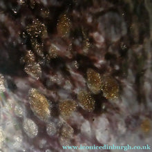 Load image into Gallery viewer, 1930s Monart Glass Vase with Gold Aventurine Flakes
