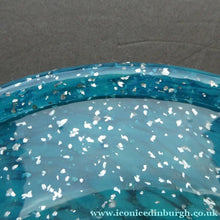 Load image into Gallery viewer, SCOTTISH GLASS. Fabulous 1920s Antique Scottish Monart Shallow Bowl with Rim. 5 3/4 inches
