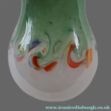 Load image into Gallery viewer, SCOTTISH GLASS: Large 1950s VASART Glass Vase of Bulbous Shape with Tutti-Frutti Swirls
